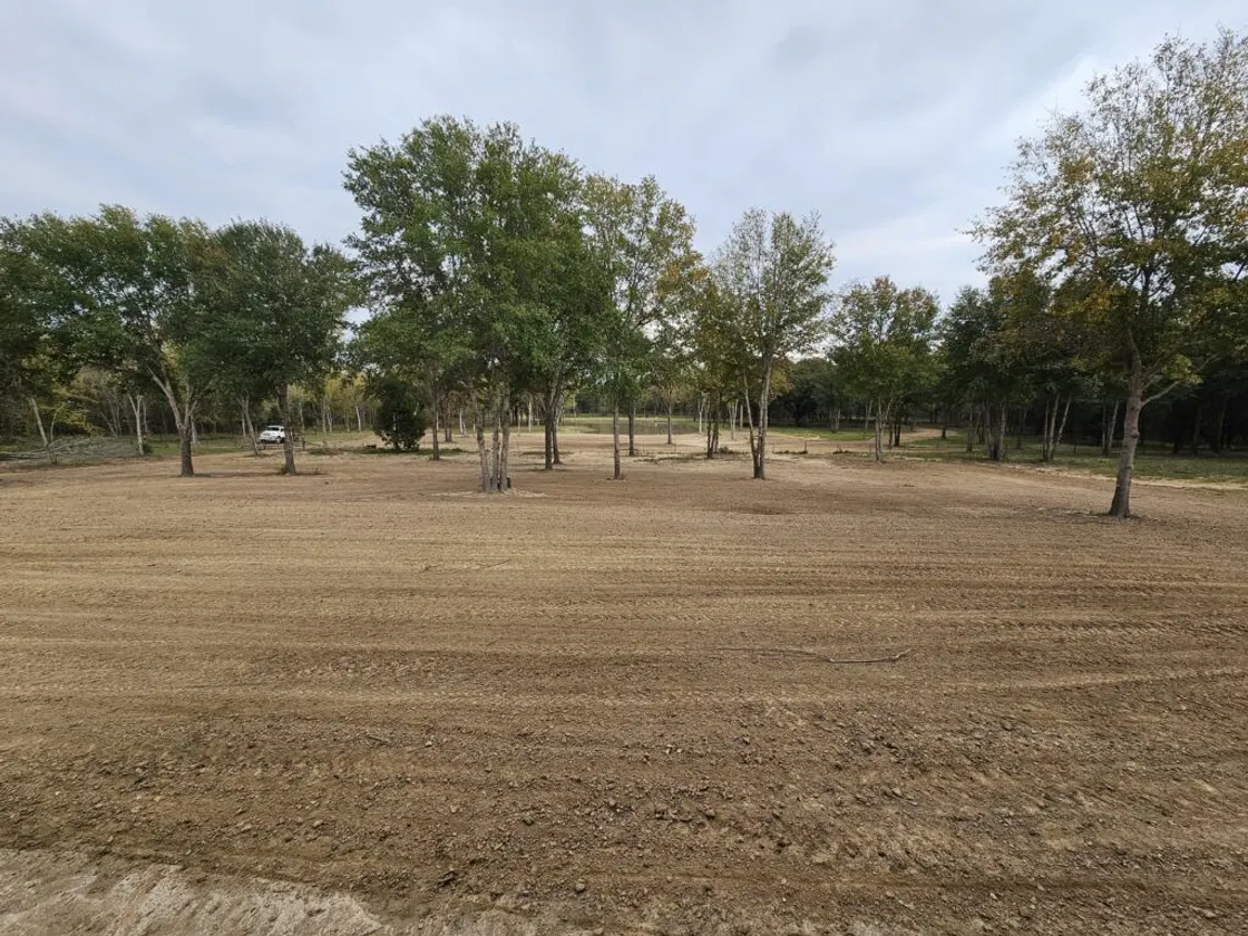 Completed site grading on a residential project
