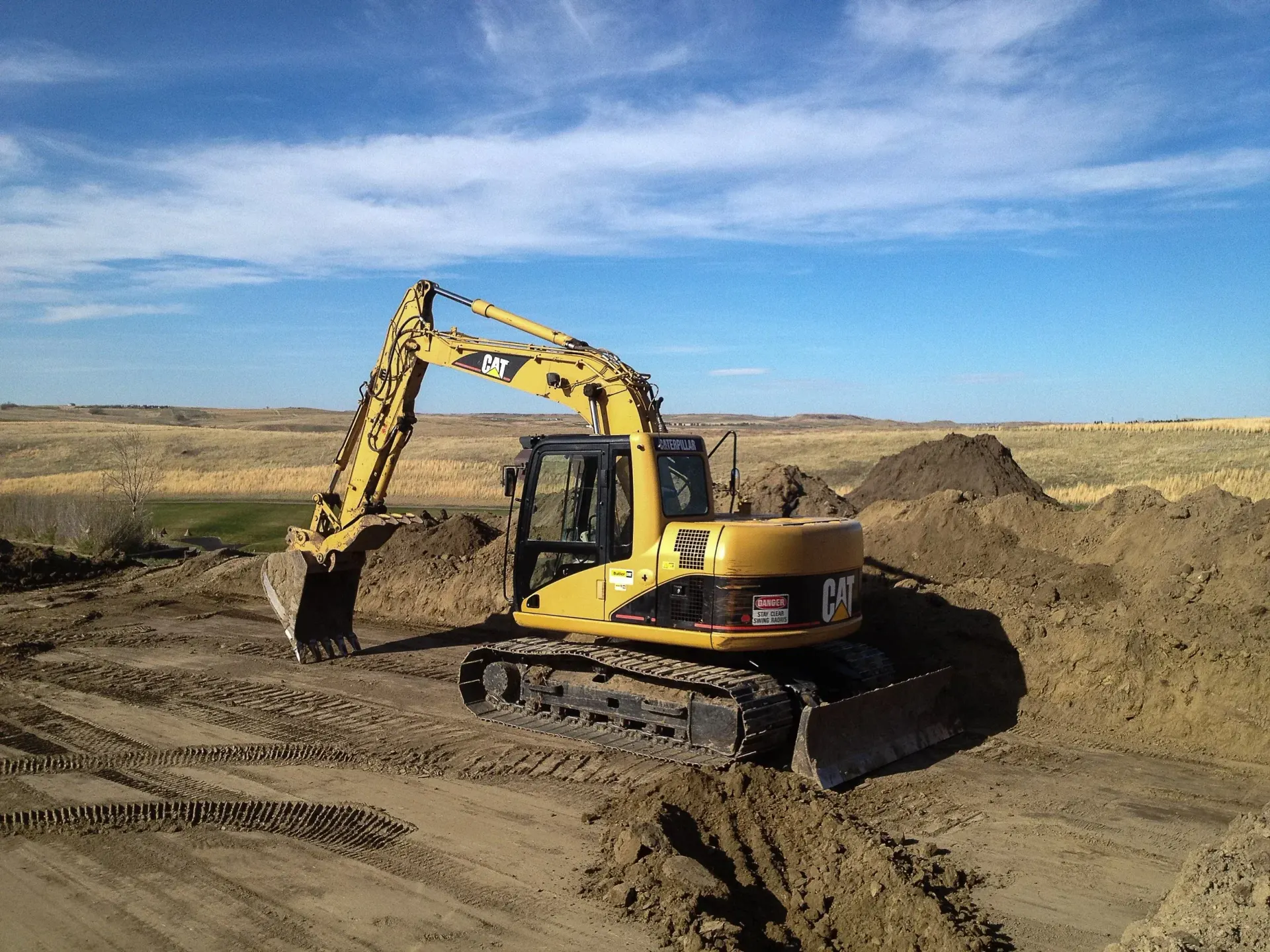 Excavator at work on a Mineral, VA job site